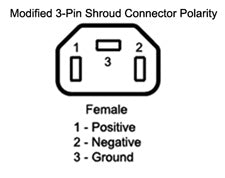 Modified 3-Pin Shroud Connector Polarity